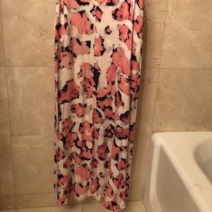 & Other Stories pink printed silk dress
